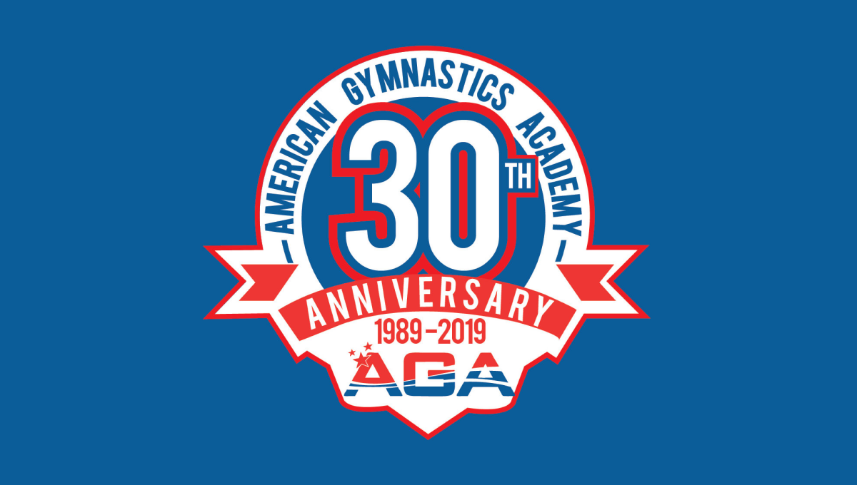 American Gymnastics Academy 30th Anniversary Logo Logo