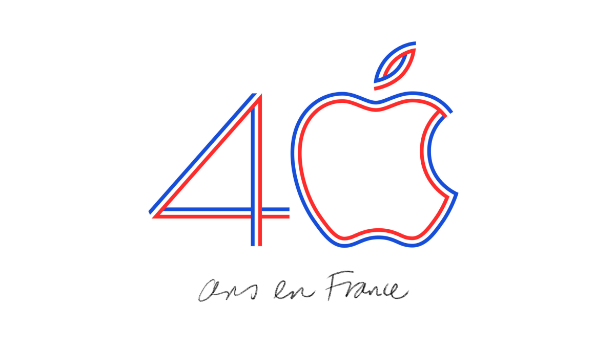 Apple France 40th Anniversary Logo Logo