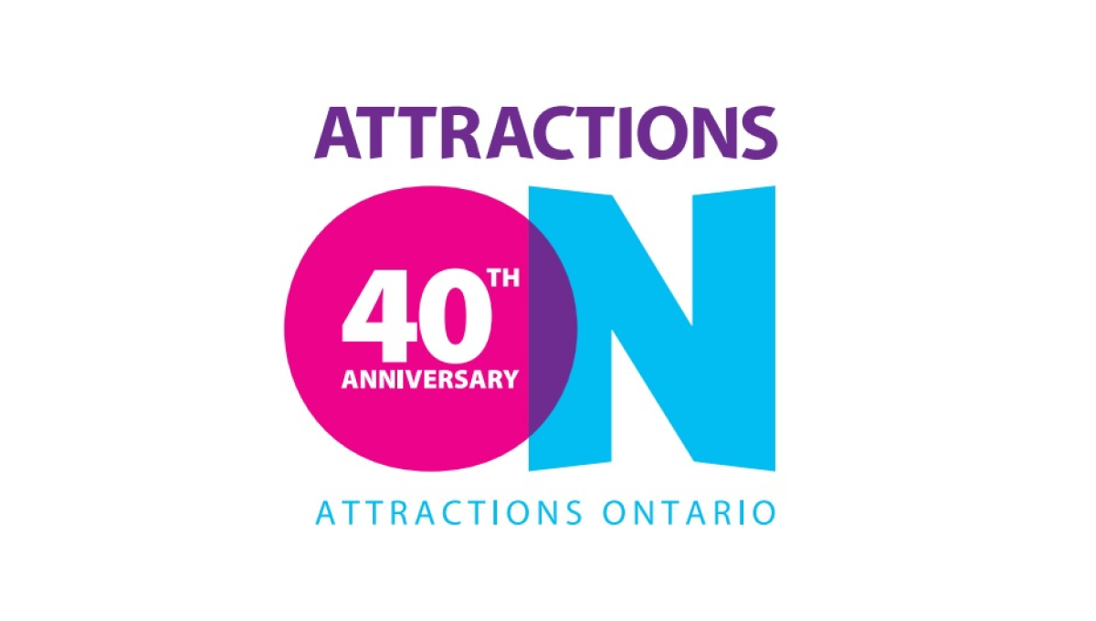 Attractions Ontario 40th Anniversary Logo Logo