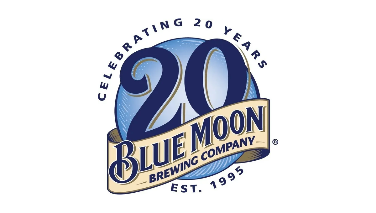 Blue Moon Brewing Company 20th Anniversary Logo Logo