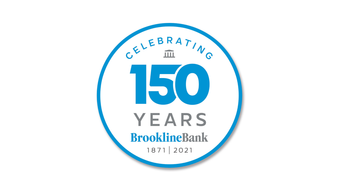 Brookline Bank 150th Anniversary Logo Logo