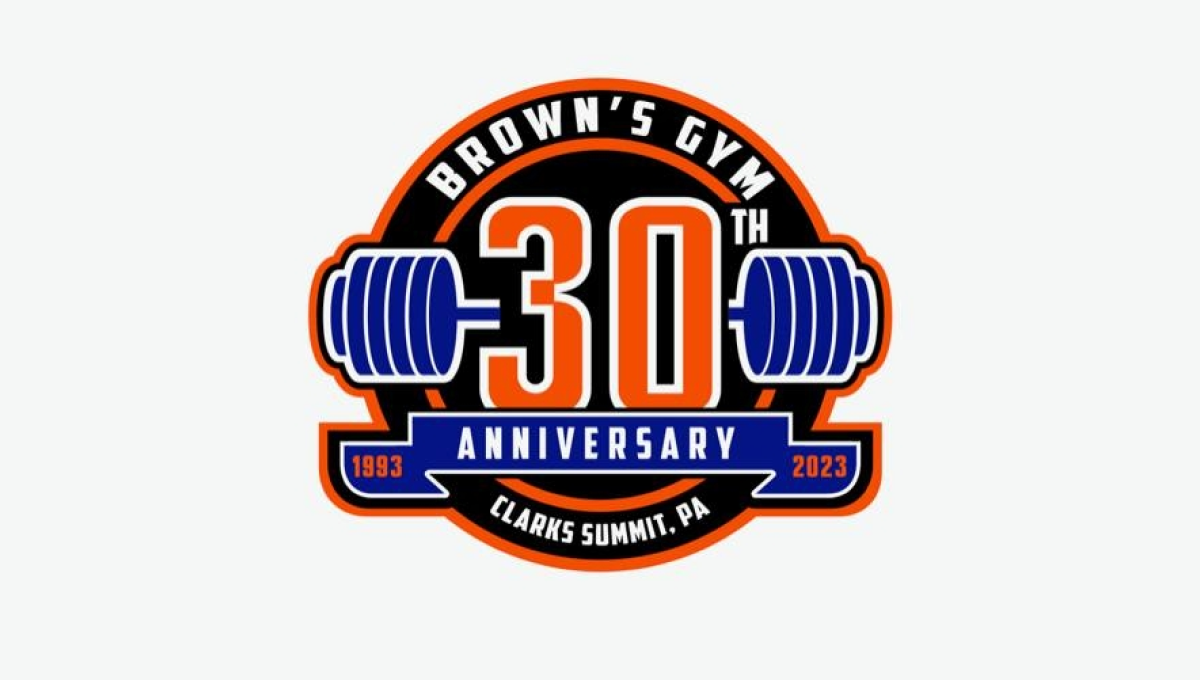 Brown's Gym 30th Anniversary Logo
