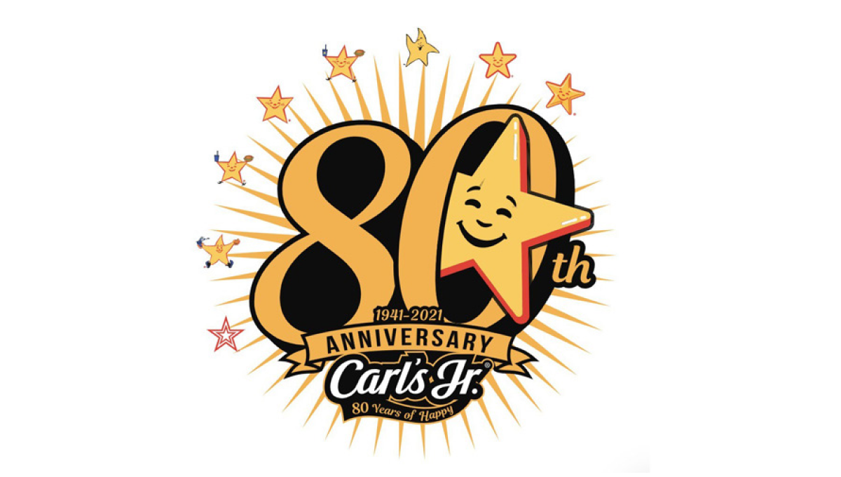 Carl's Jr. 80th Anniversary Logo Logo