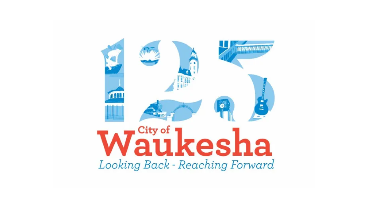 City of Waukesha 125th Anniversary Logo Logo
