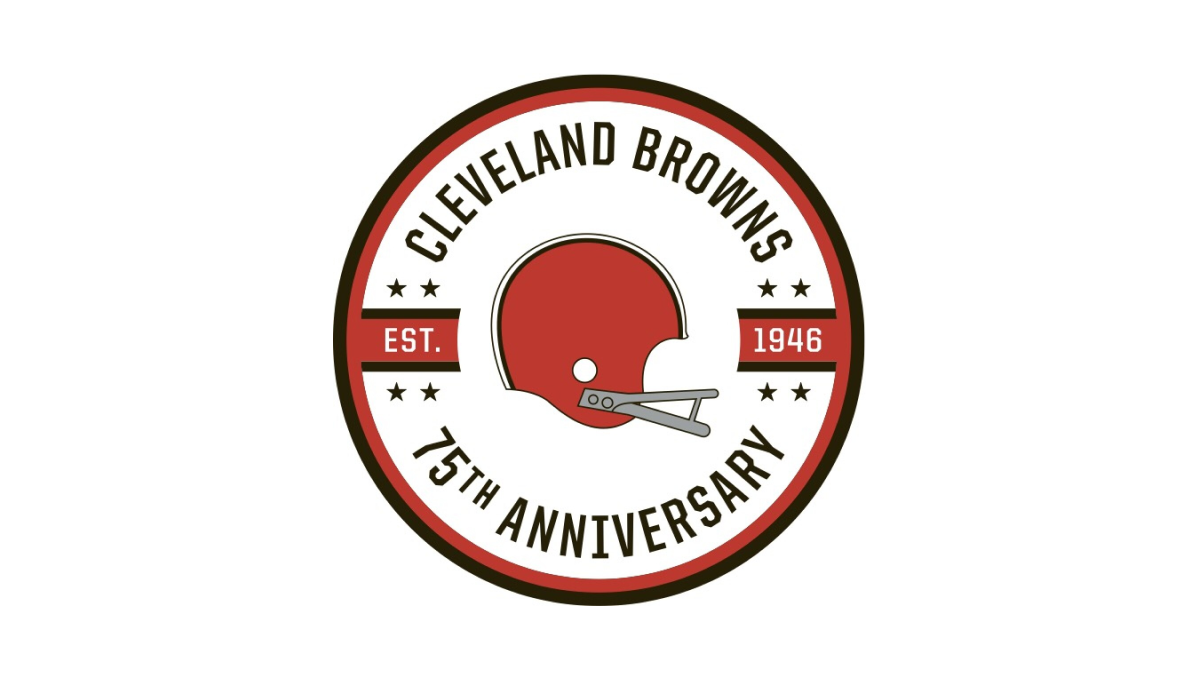 Cleveland Browns 75th Anniversary Logo Logo