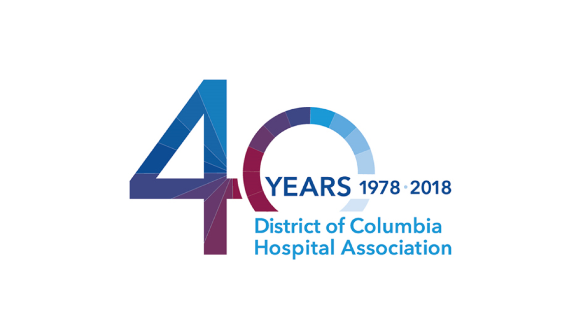 DC Hospital Association 40th Anniversary Logo Logo