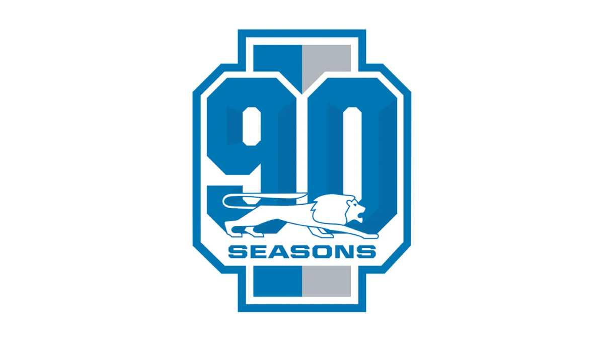 Detroit Lions 90th Anniversary Logo Logo