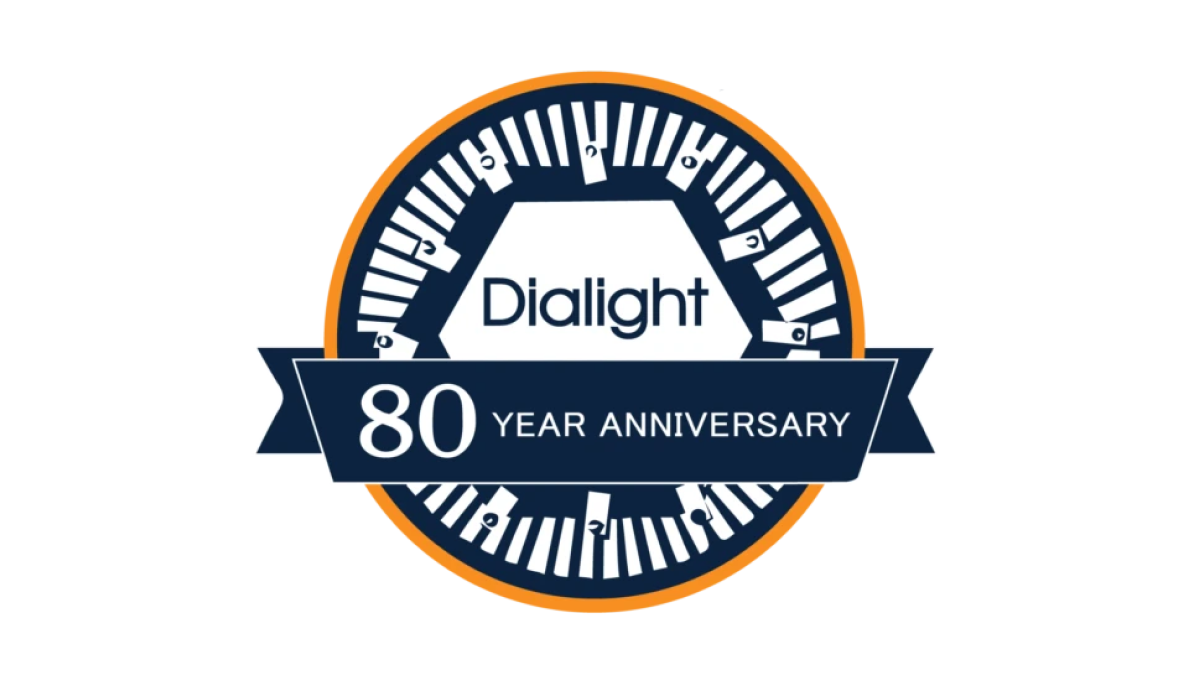 Dialight 80th Anniversary Logo