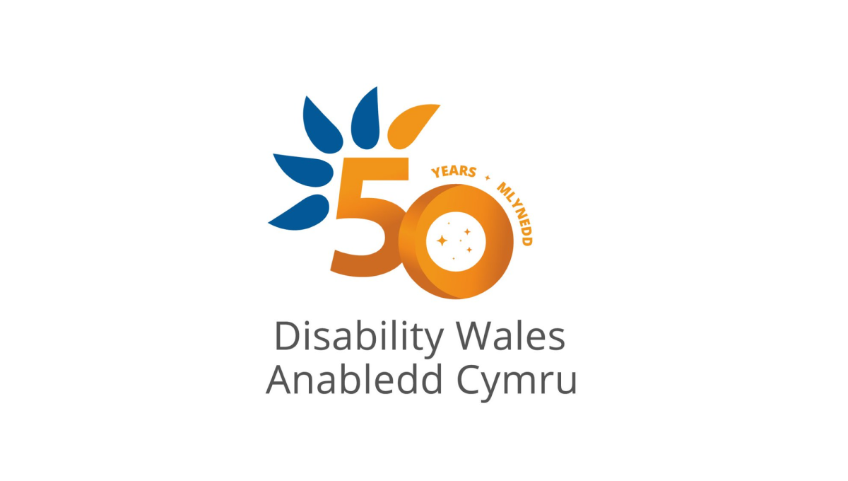 Disability Wales 50th Anniversary Logo