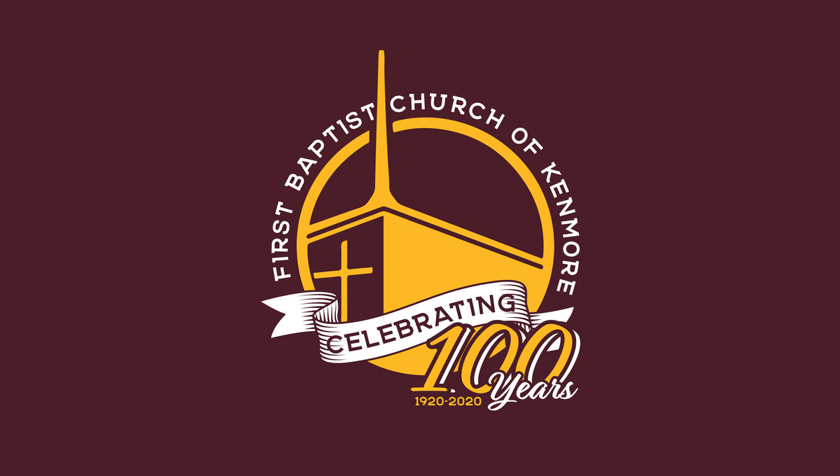 First Baptist Church of Kenmore 100th Anniversary Logo Logo