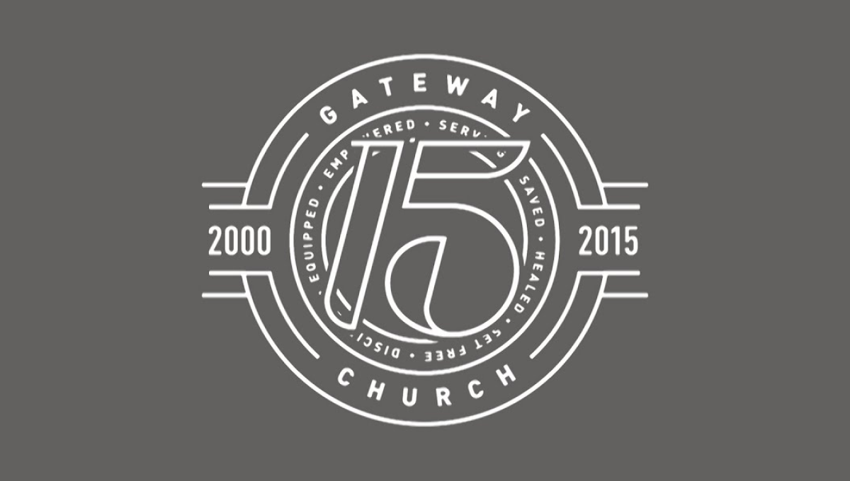 Gateway Church 15th Anniversary Logo Logo