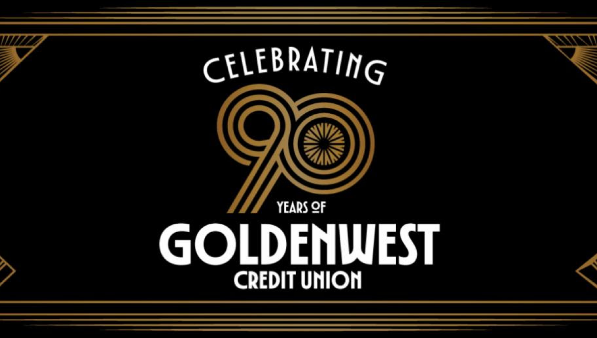Goldenwest Credit Union 90th Anniversary Logo