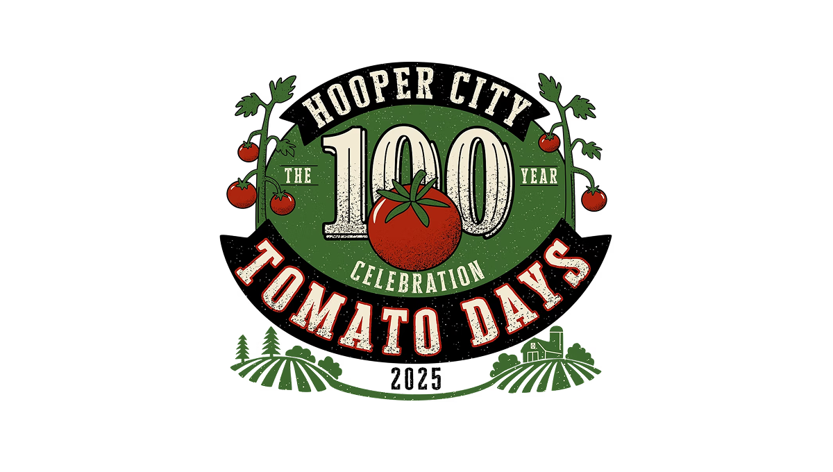 Hooper City Tomato Days 100th Anniversary Logo