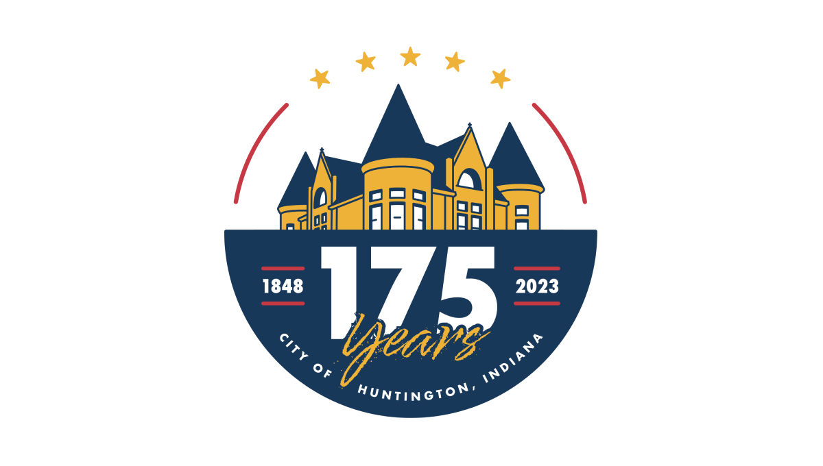 City of Huntington Indiana 175th Anniversary Logo Logo