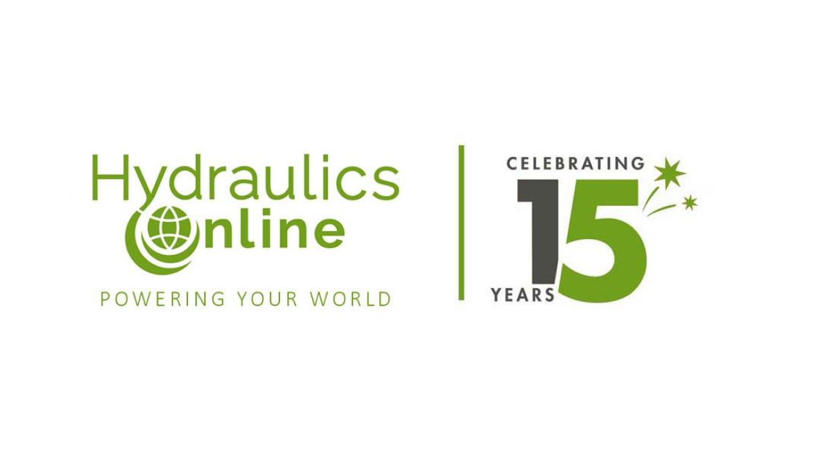 Hydraulics Online 15th Anniversary Logo Logo