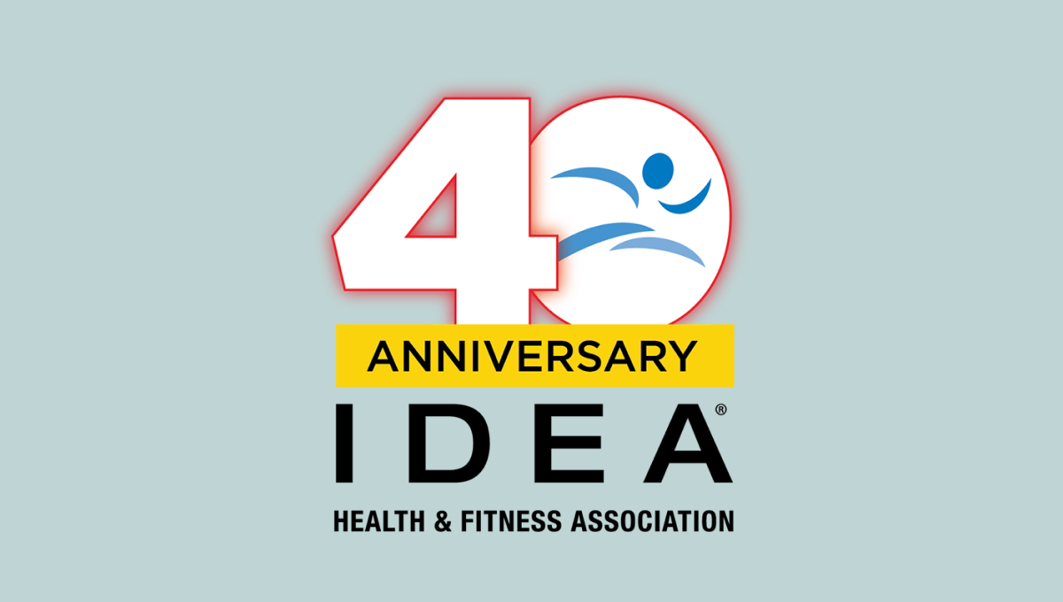 IDEA Health & Fitness Association 40th Anniversary Logo Logo