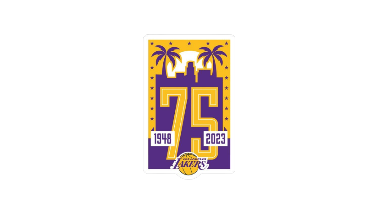 Los Angeles Lakers 75th Anniversary Logo Logo