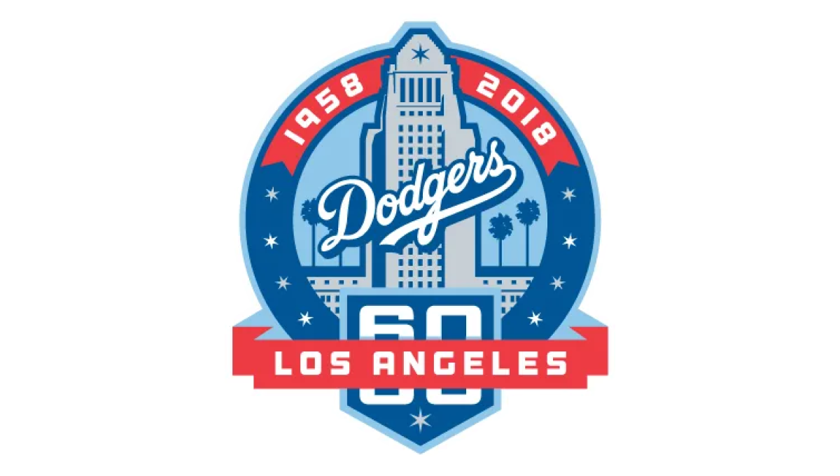 Los Angeles Dodgers 60th Anniversary Logo Logo