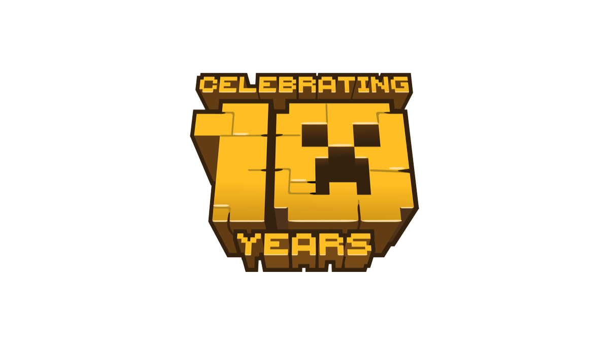 Minecraft 10th Anniversary Logo Logo