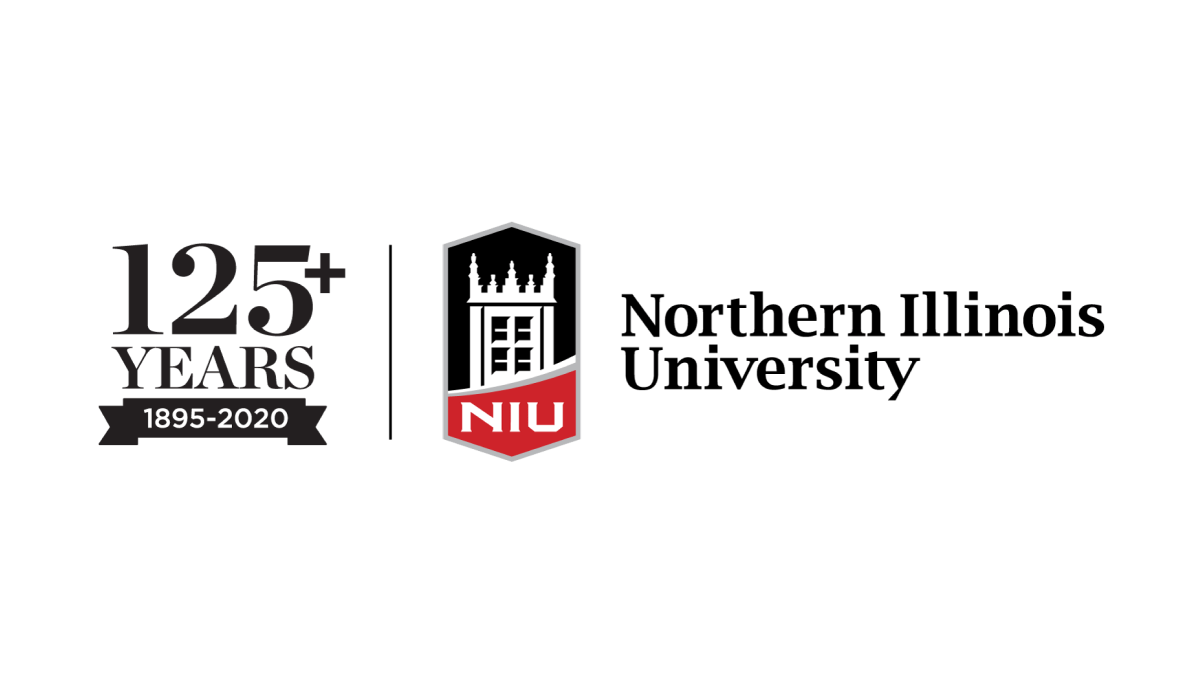 Northern Illinois University 125th Anniversary Logo Logo