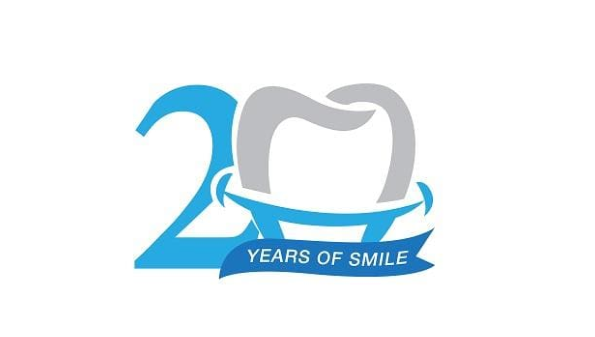 Perfect Teeth 20th Anniversary Logo Logo