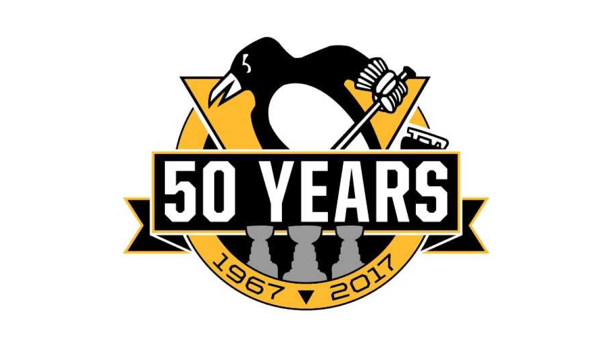 Pittsburgh Penguins 50th Anniversary Logo Logo
