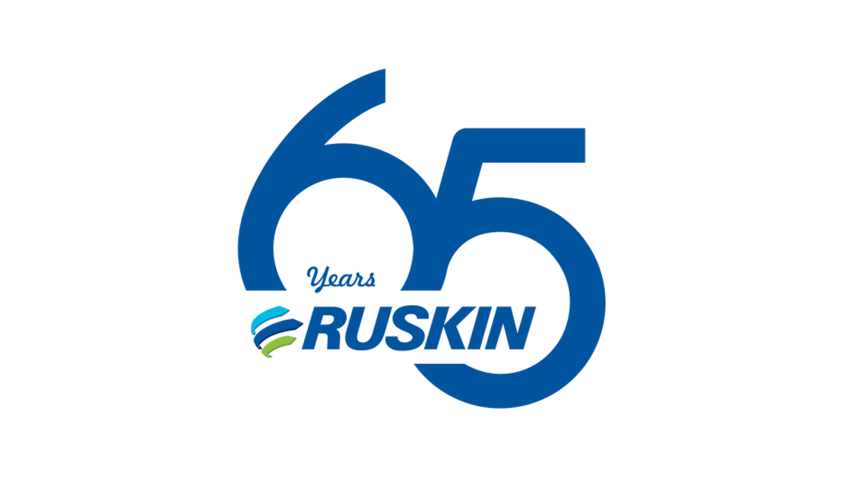 Ruskin 65th Anniversary Logo Logo