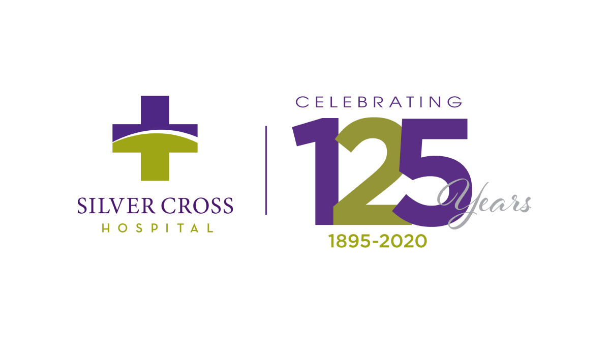 Silver Cross Hospital 125th Anniversary Logo Logo