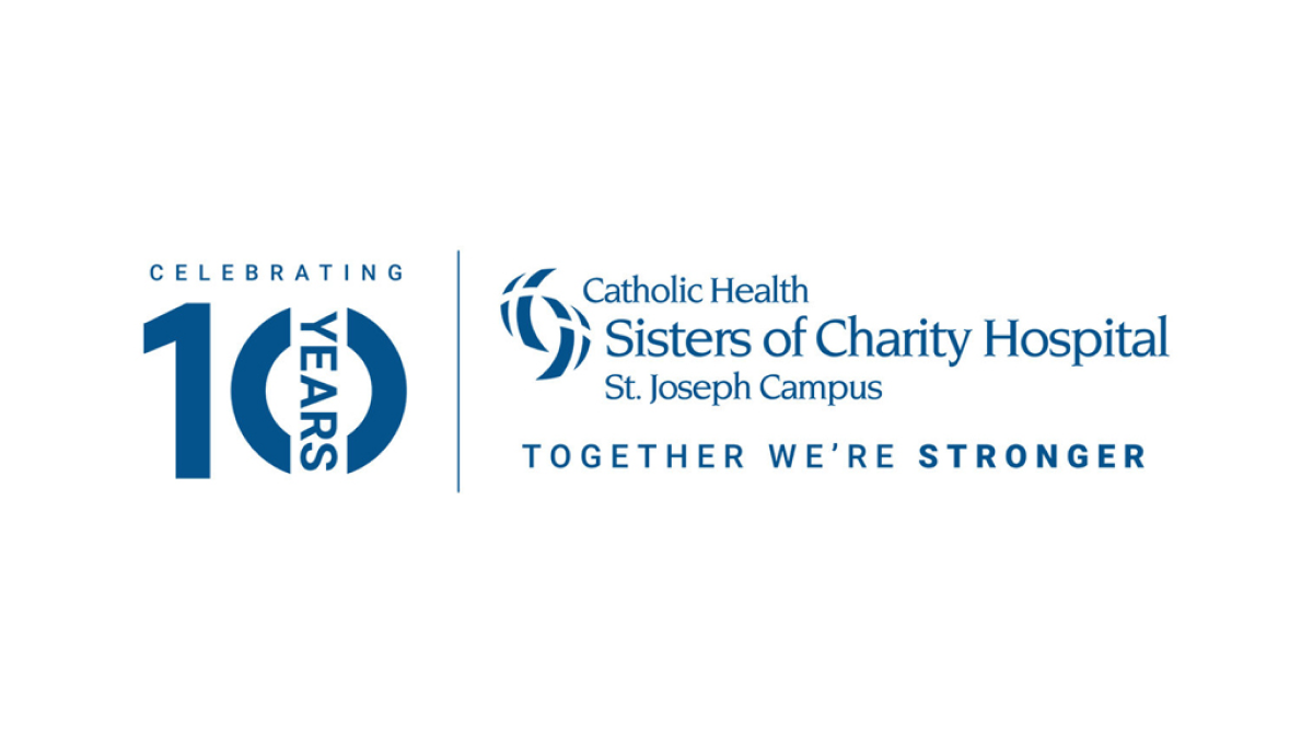 Sisters of Charity Hospital 10th Anniversary Logo