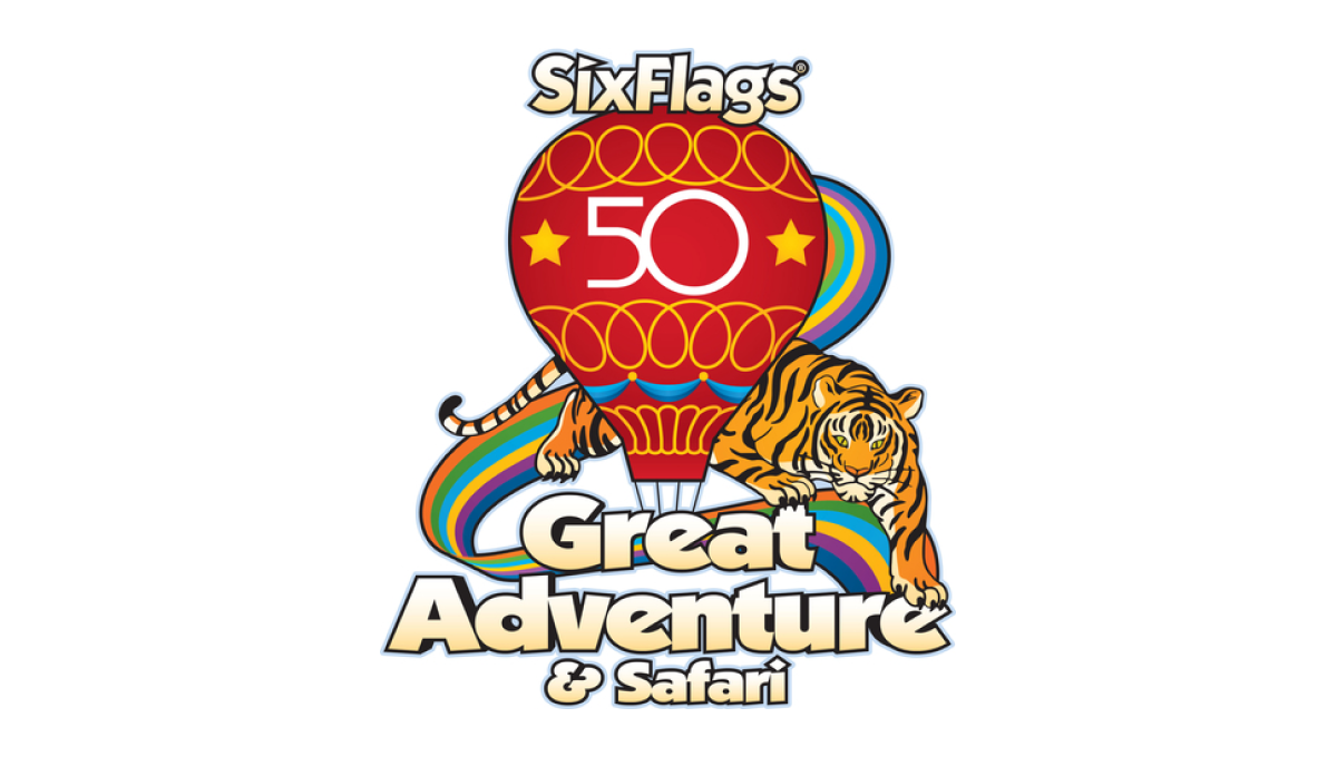 Six Flags 50th Anniversary Logo