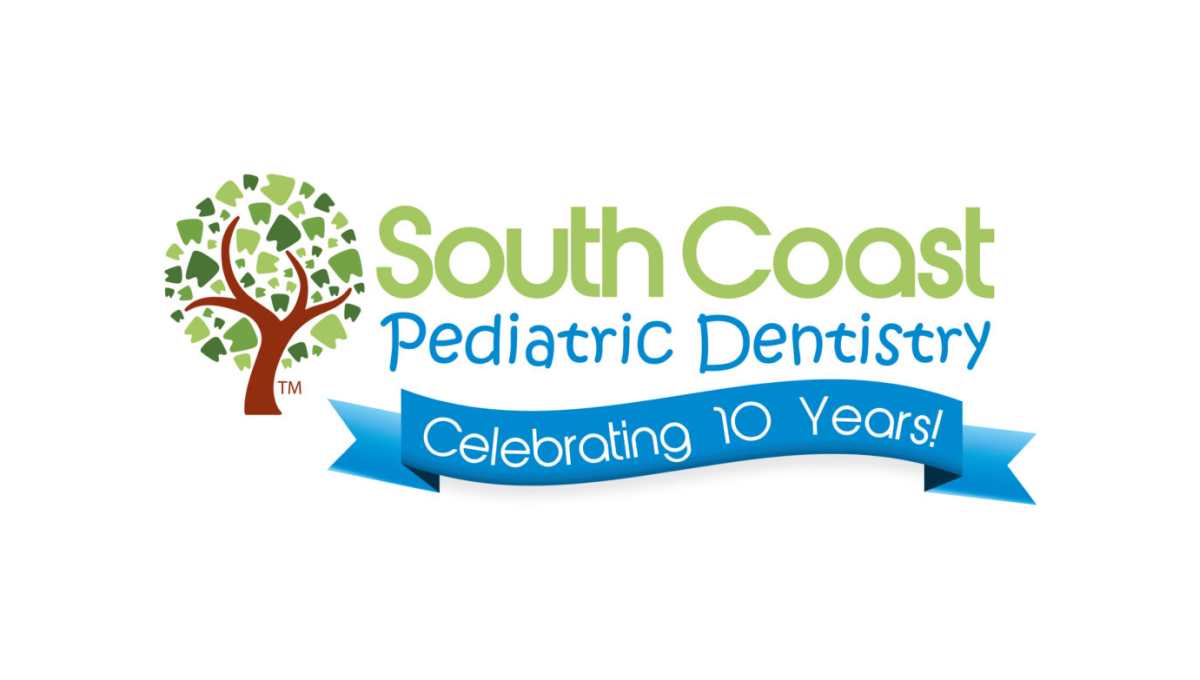 South Coast Pediatric Dentistry 10th Anniversary Logo Logo